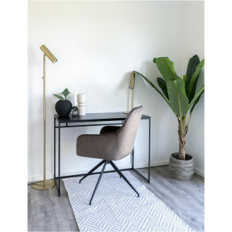 Biurko minimalistyczne Vita 100x45cm czarne House Nordic