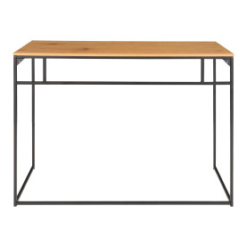 Biurko minimalistyczne Vita 100x45cm dąb / czarny House Nordic