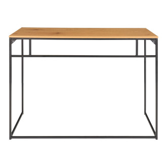 Biurko minimalistyczne Vita 100x45cm dąb / czarny House Nordic