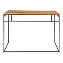Biurko minimalistyczne Vita 100x45cm dąb / czarny House Nordic