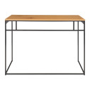 Biurko minimalistyczne Vita 100x45cm dąb / czarny House Nordic