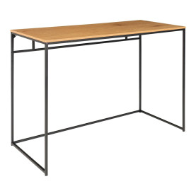 Biurko minimalistyczne Vita 100x45cm dąb / czarny House Nordic 2
