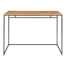 Biurko minimalistyczne Vita 100x45cm dąb / czarny House Nordic