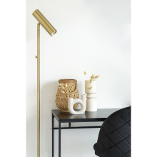 Biurko minimalistyczne Vita 100x45cm dąb / czarny House Nordic