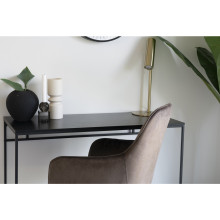 Biurko minimalistyczne Vita 100x45cm dąb / czarny House Nordic