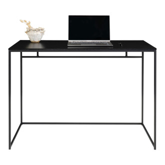 Biurko minimalistyczne Vita 100x45cm dąb / czarny House Nordic