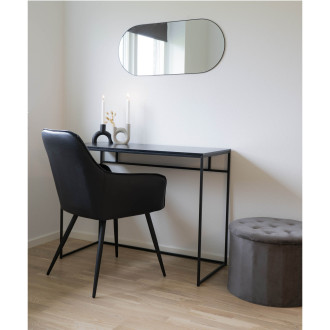Biurko minimalistyczne Vita 100x45cm dąb / czarny House Nordic