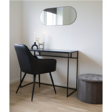 Biurko minimalistyczne Vita 100x45cm dąb / czarny House Nordic