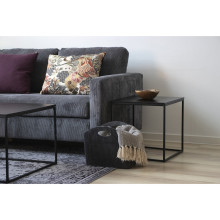 Stolik pomocniczy kwadratowy Vita 45x45cm czarny House Nordic