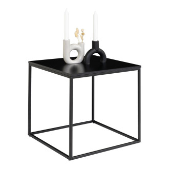 Stolik pomocniczy kwadratowy Vita 45x45cm czarny House Nordic