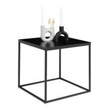 Stolik pomocniczy kwadratowy Vita 45x45cm czarny House Nordic