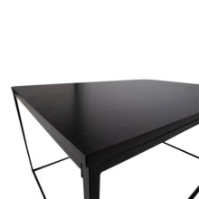 Stolik kawowy prostokątny Vita 90x60cm czarny House Nordic