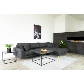 Stolik kawowy prostokątny Vita 90x60cm czarny House Nordic