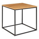 Stolik pomocniczy kwadratowy Vita 45x45cm dąb / czarny House Nordic
