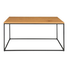 Stolik kawowy prostokątny Vita 90x60cm dąb / czarny House Nordic