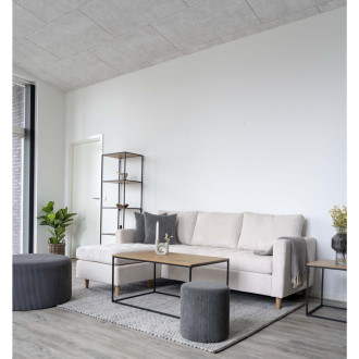 Stolik kawowy prostokątny Vita 90x60cm dąb / czarny House Nordic