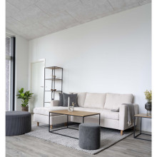 Stolik kawowy prostokątny Vita 90x60cm dąb / czarny House Nordic