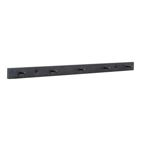 Wieszak ścienny metalowy 5 haczyków Vita Slim 70cm czarny House Nordic