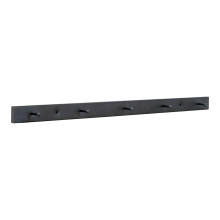 Wieszak ścienny metalowy 5 haczyków Vita Slim 70cm czarny House Nordic