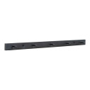Wieszak ścienny metalowy 5 haczyków Vita Slim 70cm czarny House Nordic
