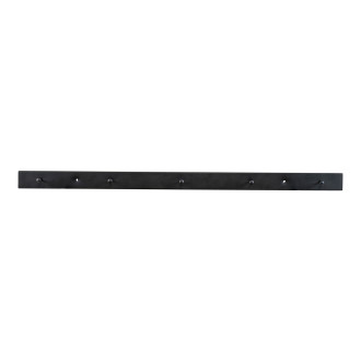 Wieszak ścienny metalowy 5 haczyków Vita Slim 70cm czarny House Nordic