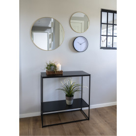 Konsola z półką Vita 80x36cm czarna House Nordic 2