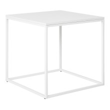 Stolik pomocniczy kwadratowy Vita 45x45cm biały House Nordic
