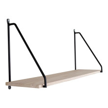 Półka wisząca loft Arnhem 65x17cm odcień drewna / czarny House Nordic