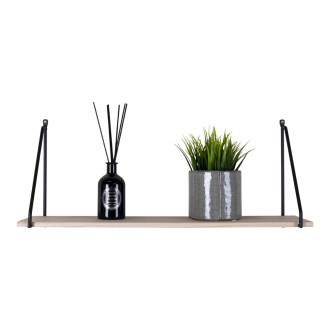 Półka wisząca loft Arnhem 65x17cm odcień drewna / czarny House Nordic