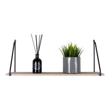 Półka wisząca loft Arnhem 65x17cm odcień drewna / czarny House Nordic