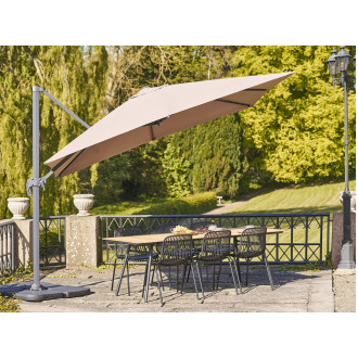 Duży parasol ogrodowy Baza 295x295cm piaskowy House Nordic