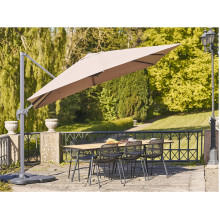 Duży parasol ogrodowy Baza 295x295cm piaskowy House Nordic