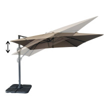Duży parasol ogrodowy Baza 295x295cm piaskowy House Nordic