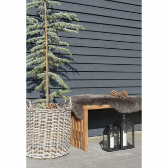 Ławka z drewna tekowego Benidorm 140x35cm House Nordic
