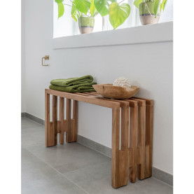 Ławka z drewna tekowego Benidorm 90x30cm House Nordic