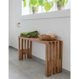 Ławka z drewna tekowego Benidorm 90x30cm House Nordic