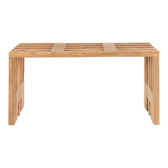 Ławka z drewna tekowego Benidorm 90x30cm House Nordic