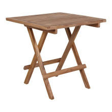 Stolik pomocniczy z drewna tekowego Bilbao 50x50cm House Nordic