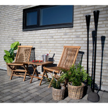 Stolik pomocniczy z drewna tekowego Bilbao 50x50cm House Nordic