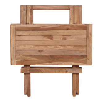 Stolik pomocniczy z drewna tekowego Bilbao 50x50cm House Nordic