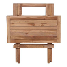 Stolik pomocniczy z drewna tekowego Bilbao 50x50cm House Nordic