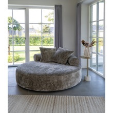 Leżanka - sofa okrągła Cairo 160cm ciemny beż House Nordic
