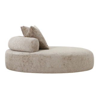 Leżanka - sofa okrągła Cairo 160cm ciemny beż House Nordic