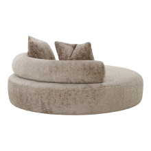 Leżanka - sofa okrągła Cairo 160cm ciemny beż House Nordic