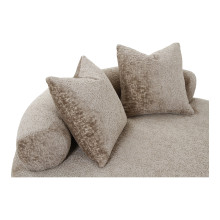 Leżanka - sofa okrągła Cairo 160cm ciemny beż House Nordic