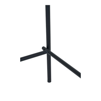 Krzesło barowe drewniane z tapicerowanym siedziskiem Estepona 66cm jesion / czarny House Nordic
