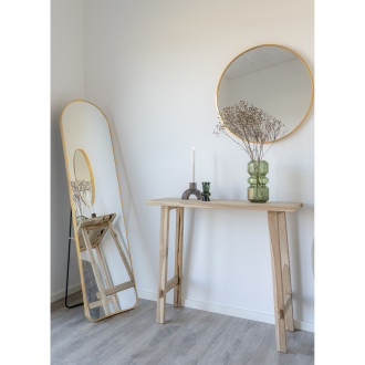Konsola z drewna tekowego Girona 90x30cm House Nordic