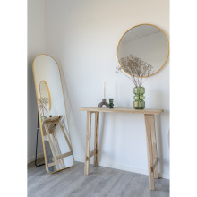 Konsola z drewna tekowego Girona 90x30cm House Nordic