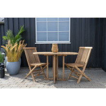 Stół składany z drewna tekowego Huelva 120x60cm House Nordic