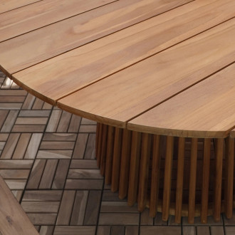Stół ogrodowy z drewna tekowego Lorca 120cm House Nordic